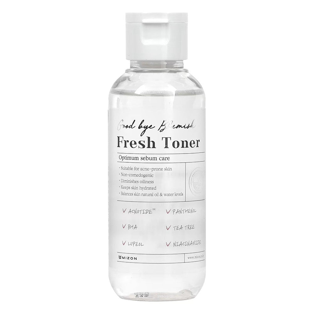 Mizon Good Bye Blemish Fresh Toner Optimum Sebum Care Skin Hydrate 4.05Oz (120ml)0ml